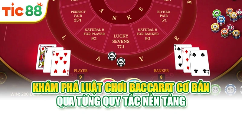 Khám phá luật chơi Baccarat cơ bản qua từng quy tắc nền tảng